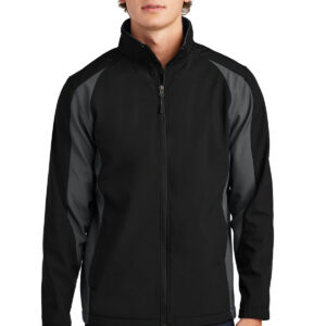 Sport-Tek Colorblock Soft Shell Jacket. ST970